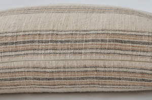 Handwoven Elegance: Felix Stripe Pillow Cover with Unique Personality