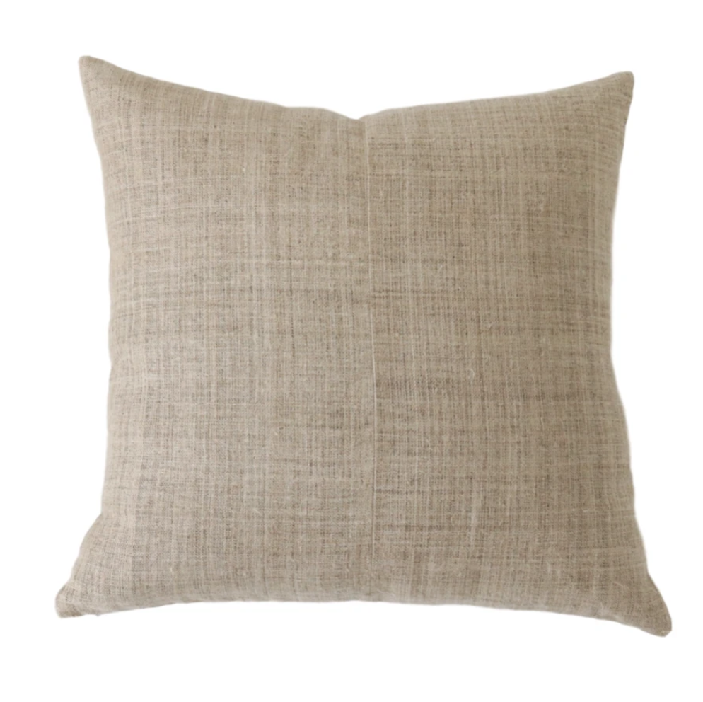 Transform Your Living Space with the Hand-Printed Jasper Tan Pillow Cover