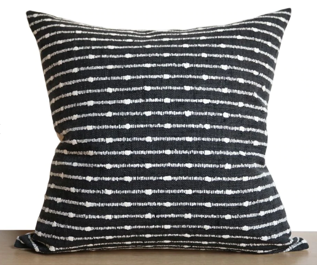 Add Sophistication to Your Space with the Monterey Black Koby Pillow