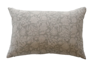 Enhance Your Home with the Stylish Light Gray Laurel Pillow Cover