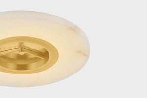 Alto Flush Mount | Sculptural Elegance with Natural Alabaster