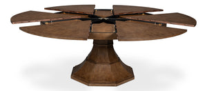 Gisele Jute Expanding Dining Table – Timeless Elegance &amp; Innovation