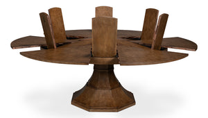 Gisele Jute Expanding Dining Table – Timeless Elegance &amp; Innovation