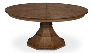 Gisele Jute Expanding Dining Table – Timeless Elegance &amp; Innovation