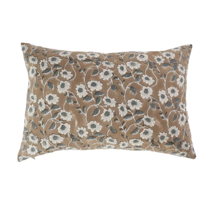 Poppy Pillow Cover – Handcrafted Elegance with a Global Touch