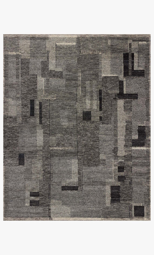 Scout Rug – Artisanal Craftsmanship in Charcoal Tones