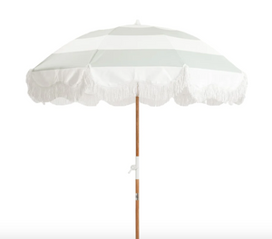 Sunset Shades: Beach Umbrella - Premium Style, Portable Size - White Background - 2