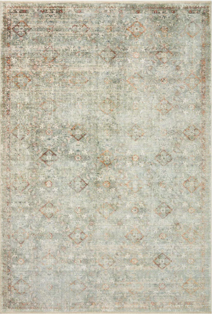 Sonnet Rug - Lagoon/Gold | Graceful Design with Subtle Radiance
