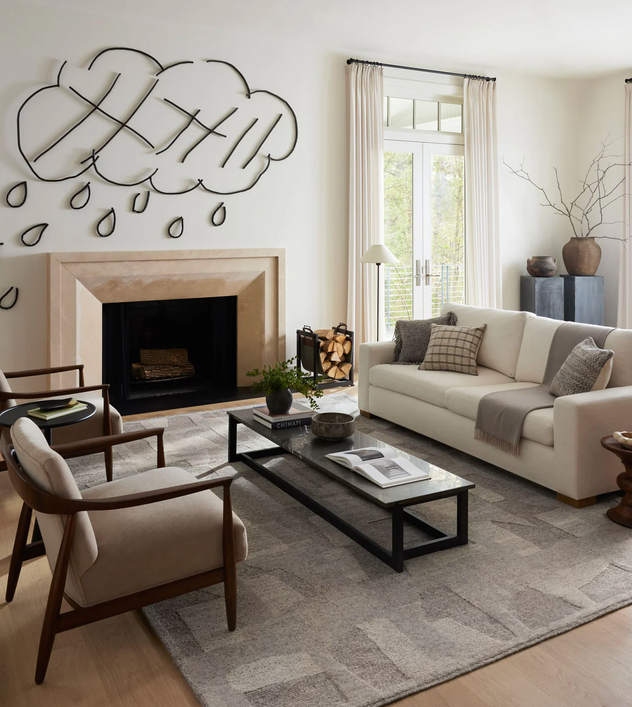 Franklin Rug - Stone | Timeless Elegance in Hand-Knotted Craftsmanship