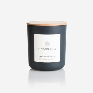 Sea Salt Rosewood Soy Candle