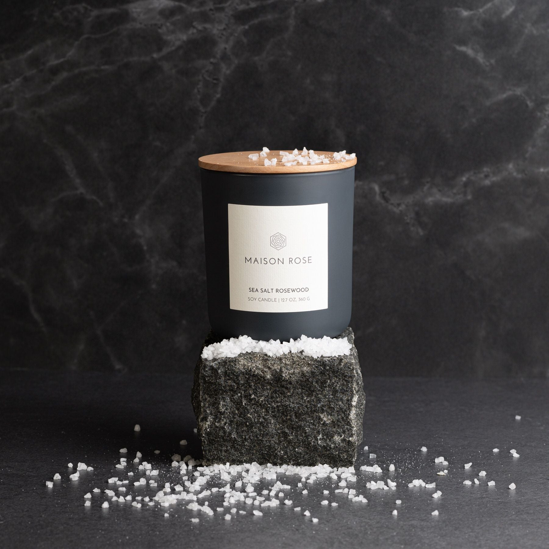 Sea Salt Rosewood Soy Candle