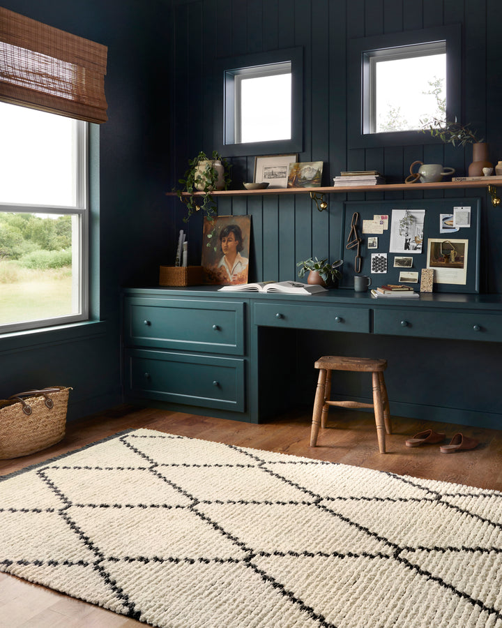 Alice IV Rug, Yellow and Black Combination, Original Image in Room