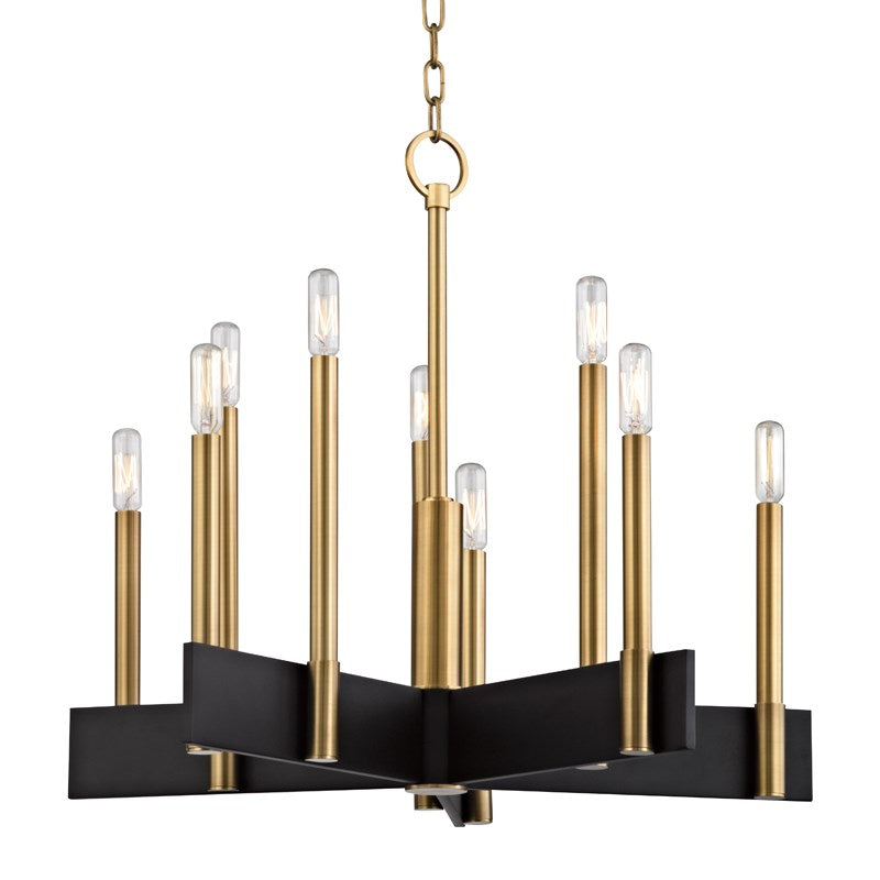 Abrams Chandelier: Minimalist Sophistication with Bold Contrast