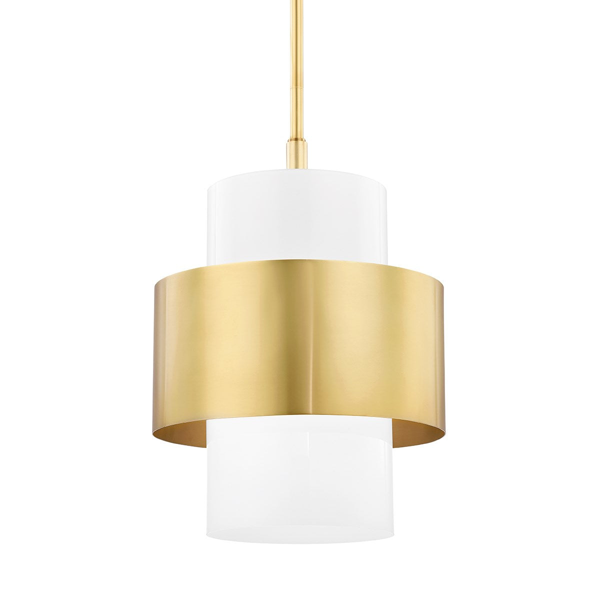 Cornith Pendant Aged Brass: Elegant Simplicity with a Touch of Contrast