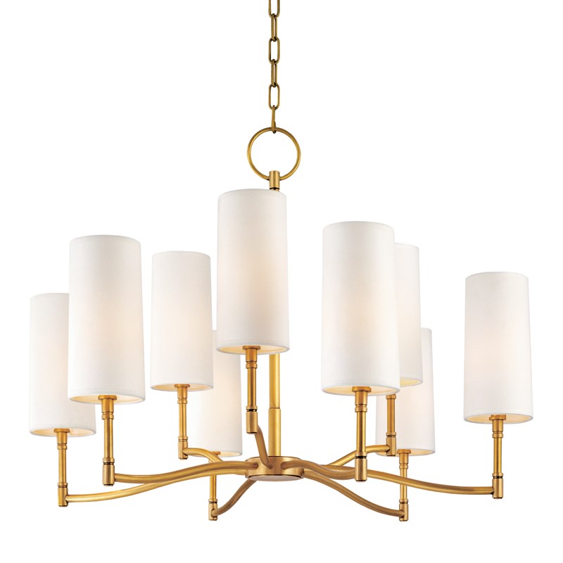 Dillon Aged Brass: A Timeless Chandelier with a Contemporary Twist