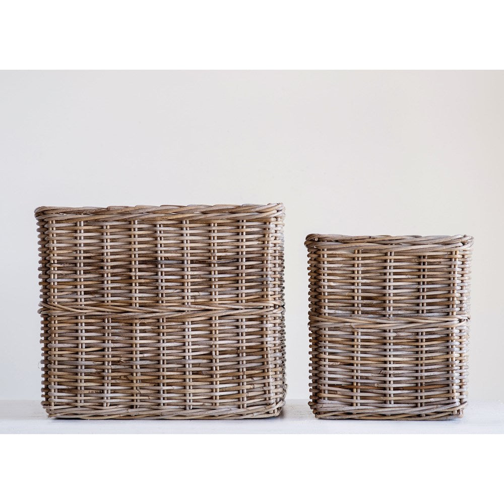 "Versatile and Chic: Natural Rattan Baskets for Every Room