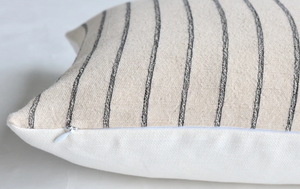 Charles Black Stripe Pillow Cover: Elevate Your Space with Timeless Monochrome