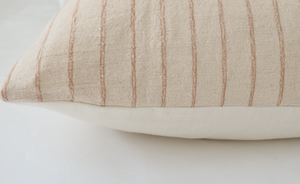 Charles Tan Stripe Pillow Cover