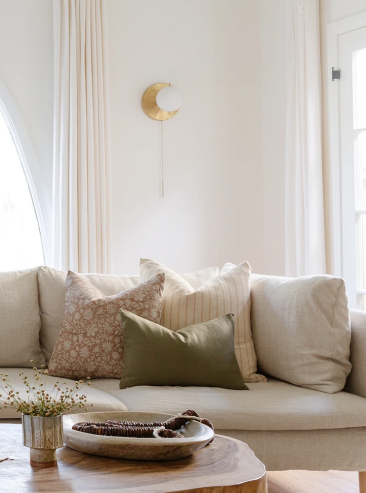 Classic Sophistication: Embrace Light Brown Stripes on Cream with Charles