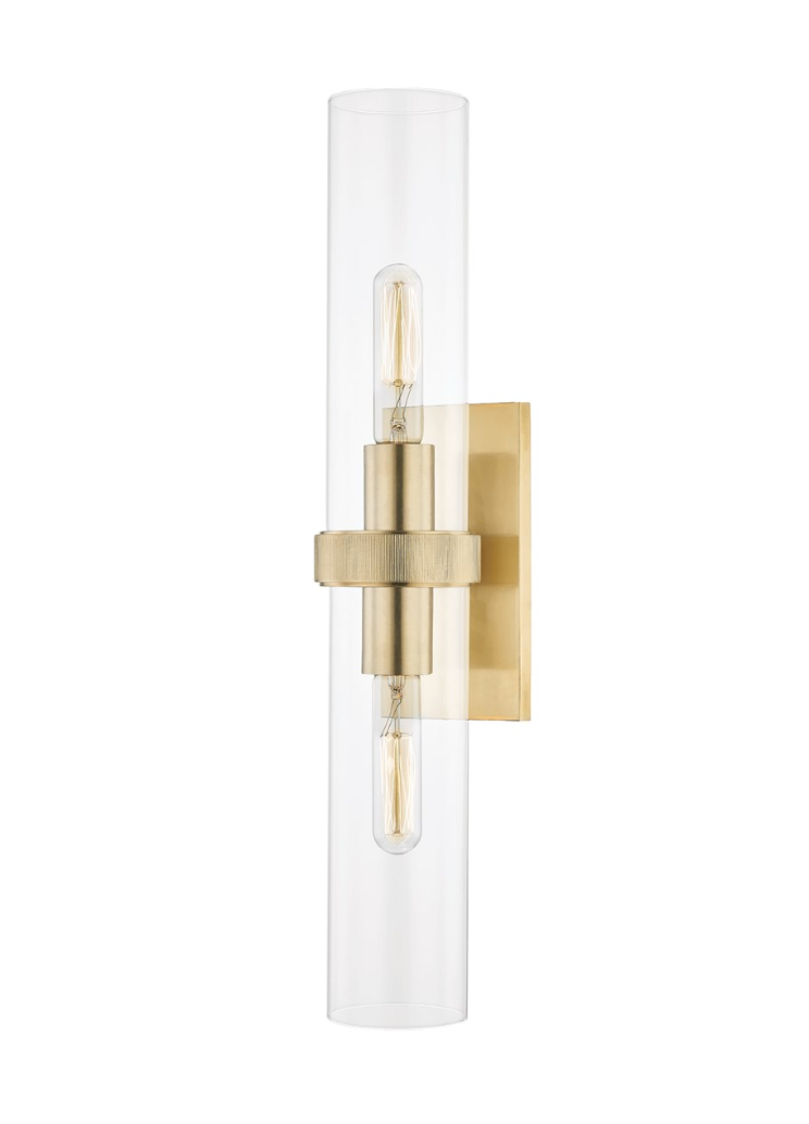 Briggs II Wall Sconce Brass: Refined Elegance with Classic Appeal