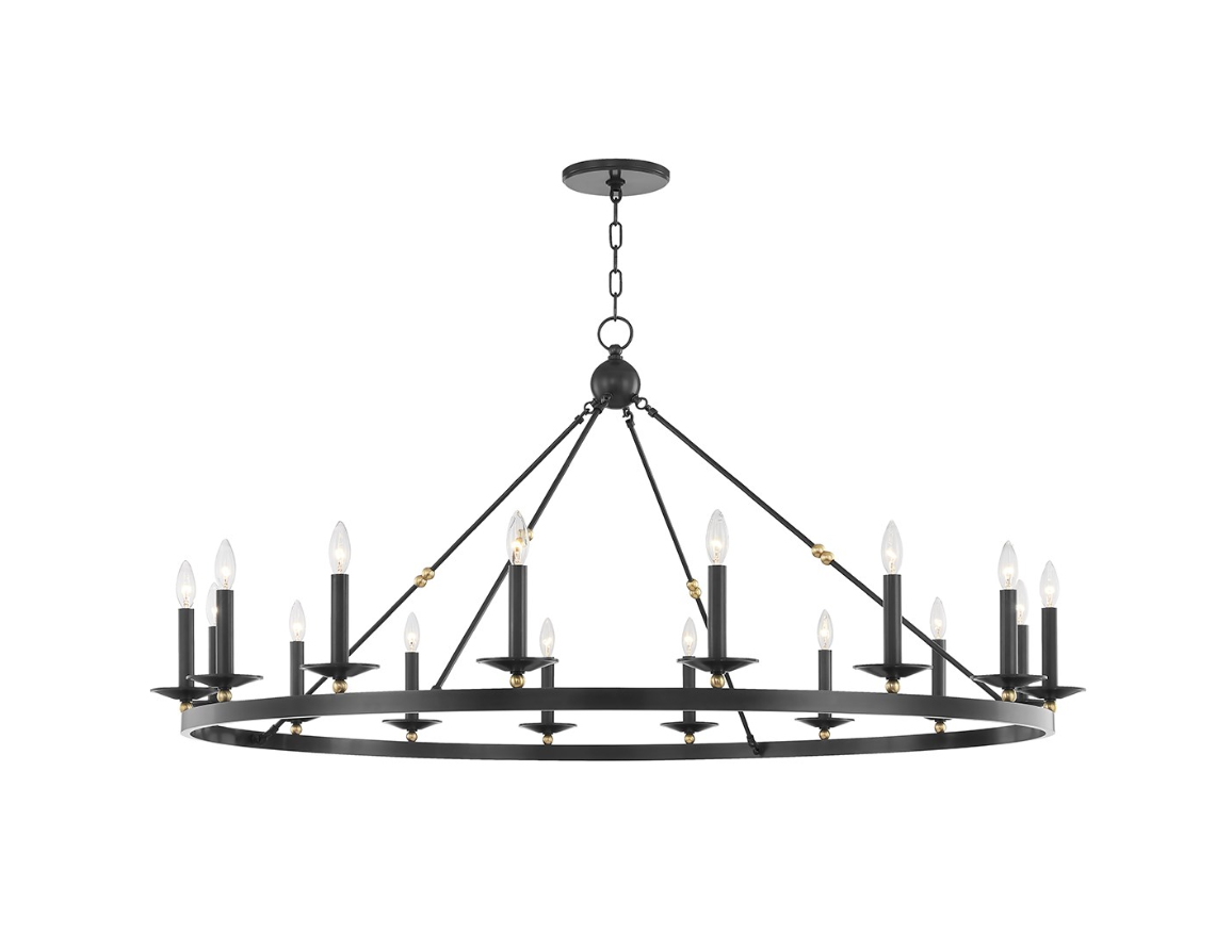 Allendale Chandelier | Modern Rustic Wagon-Wheel Ceiling Light