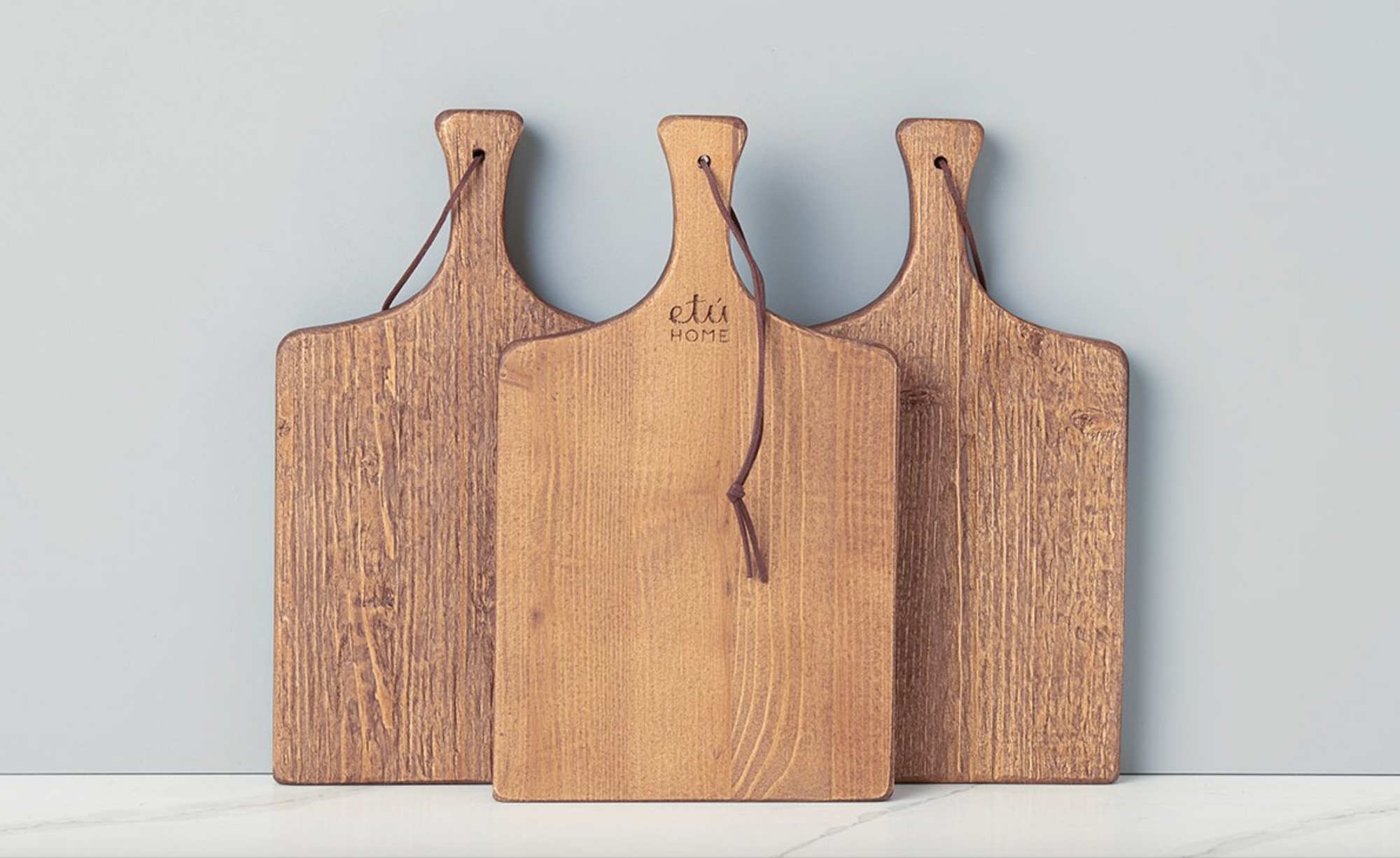 Chic and Functional: Set of 3 Natural Mini Charcuterie Boards