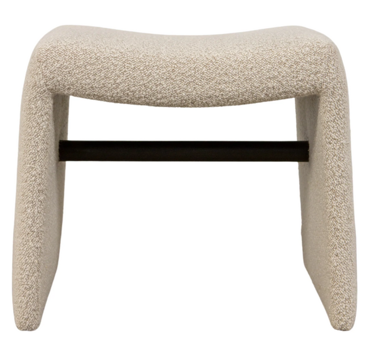 Blake Stool: Handcrafted Elegance for Timeless Living Spaces, White Variant