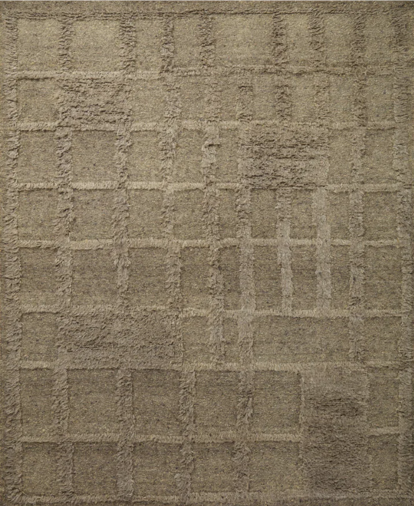 Asymmetrical Harmony: High-Low Texture of Caison- Sage Rug