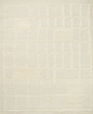 Caison- Ivory:  Elegance with Hand-Woven Wool and Cotton Rug