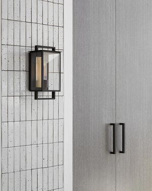 Halle Medium Wall Lantern: Illuminate Your Outdoor Space in Style (White Spaces