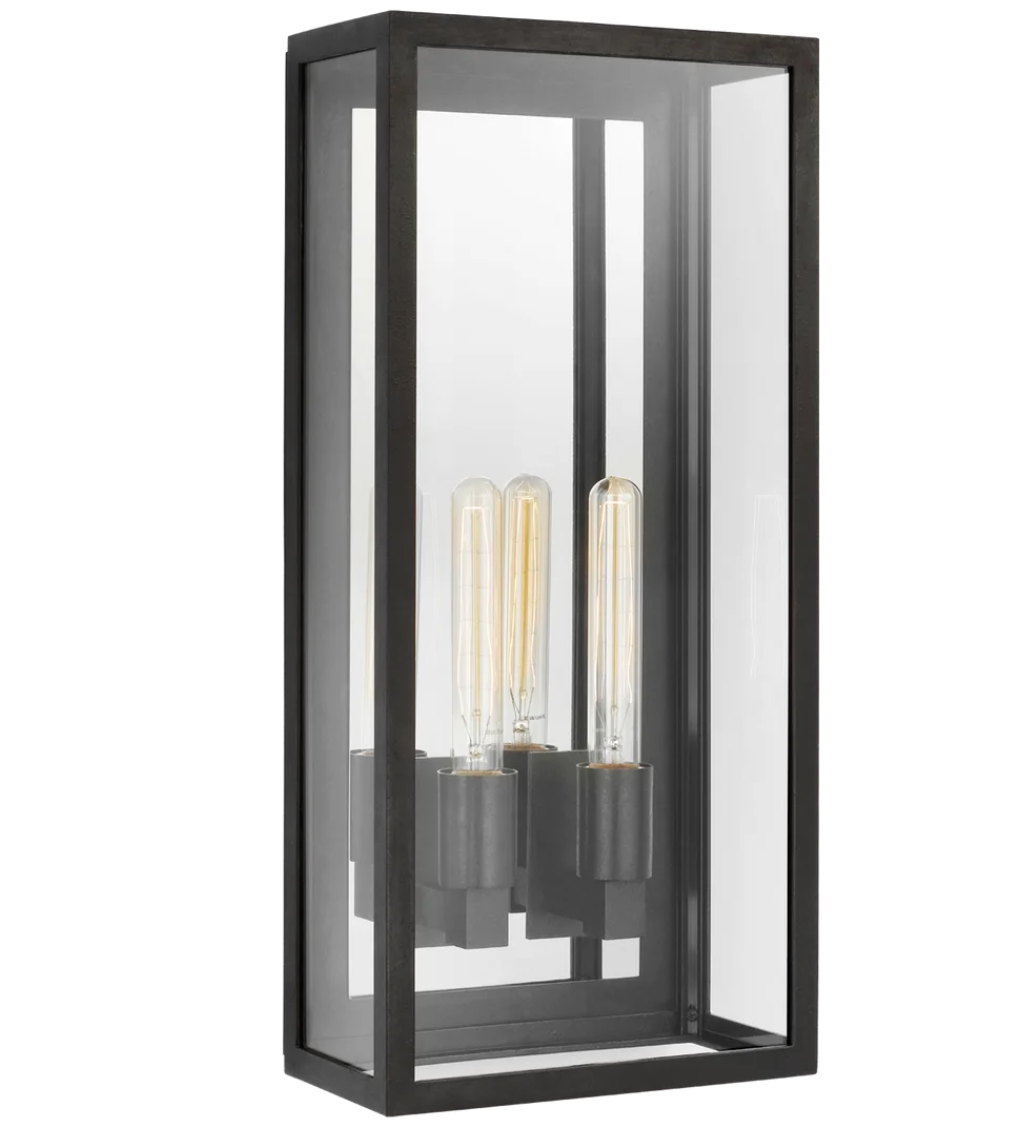 Sleek and Sophisticated: Fresno Large 2-Light Wall Lantern for Your Home Exterior